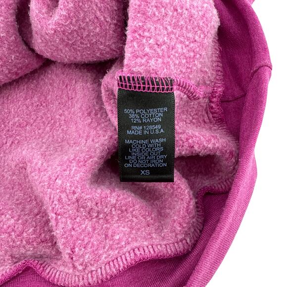 AVIATOR NATION Wave Pullover Hoodie in Magenta XS - Picture 6 of 12